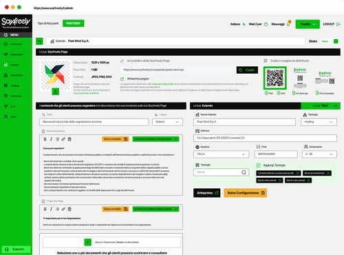 Gestione di ogni azienda